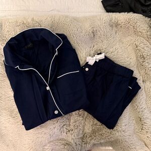 J. Crew Dark Blue Sleepwear with Light Trim